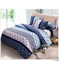 HKM-868499 Pastoral Green Plant Flowers Single Bed Sheet Duvet Cover, 120x150cm, Acetate Fiber