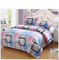 HKM-868499 Pastoral Green Plant Flowers Single Bed Sheet Duvet Cover, 120x150cm, Acetate Fiber