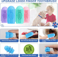 HKM-868563 360° Silicone Pet Toothbrush Set for Dogs & Cats - Easy Oral Care & Gum Massage