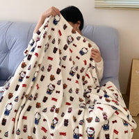 HKM-868563 Cartoon Anime Sofa Cover Blanket for Dormitory and Office Use - 70x100cm, Nordic Style