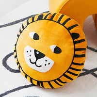 HKM-868627 Modern Minimalist Lion Pillow Cover - Animal Head Design, 45 x 45 cm, Available in Yellow, White, and Slender Dog Styles