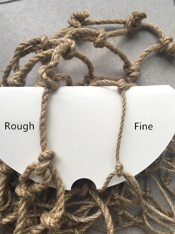 HKM-868819 Hemp Rope Climbing Net for Birds - Durable Linen Toy, 40x40cm & 60x60cm Options