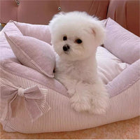 HKM-869011 Cotton and Linen Removable and Washable Pet Nest for Dogs and Cats in Multiple Colors