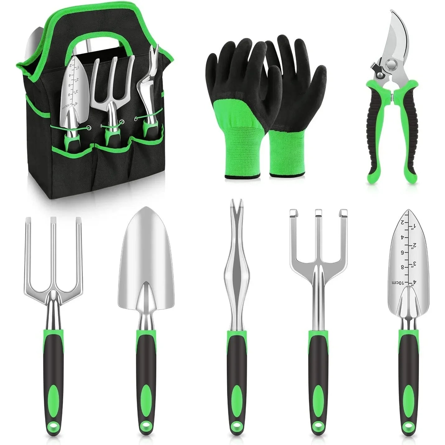 KTX-869075 All-in-One Gardening Tool Set for Efficient Planting, Pruning, and Lawn Maintenance