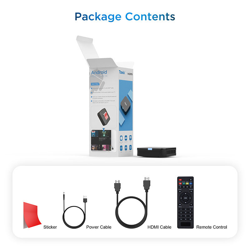 HKM-869075 HD Set-top Box TX1 H313 with 4K Ultra HD Resolution and HDMI Interface