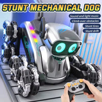 HKM-869139 Eight-Wheel Remote-Controlled Stunt Car with Smart Sensing, 360° Rotation, Lights, and Music for Kids