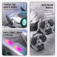 HKM-869139 Eight-Wheel Remote-Controlled Stunt Car with Smart Sensing, 360° Rotation, Lights, and Music for Kids