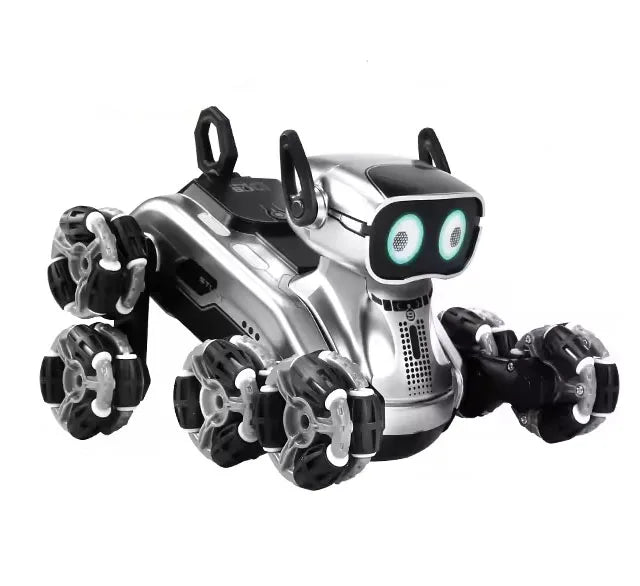 HKM-869139 Eight-Wheel Remote-Controlled Stunt Car with Smart Sensing, 360° Rotation, Lights, and Music for Kids