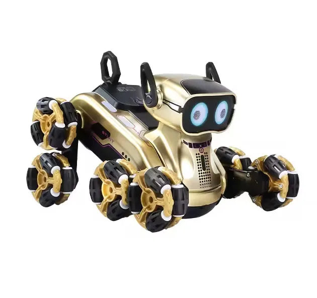 HKM-869139 Eight-Wheel Remote-Controlled Stunt Car with Smart Sensing, 360° Rotation, Lights, and Music for Kids