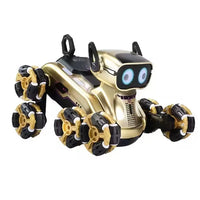 HKM-869139 Eight-Wheel Remote-Controlled Stunt Car with Smart Sensing, 360° Rotation, Lights, and Music for Kids