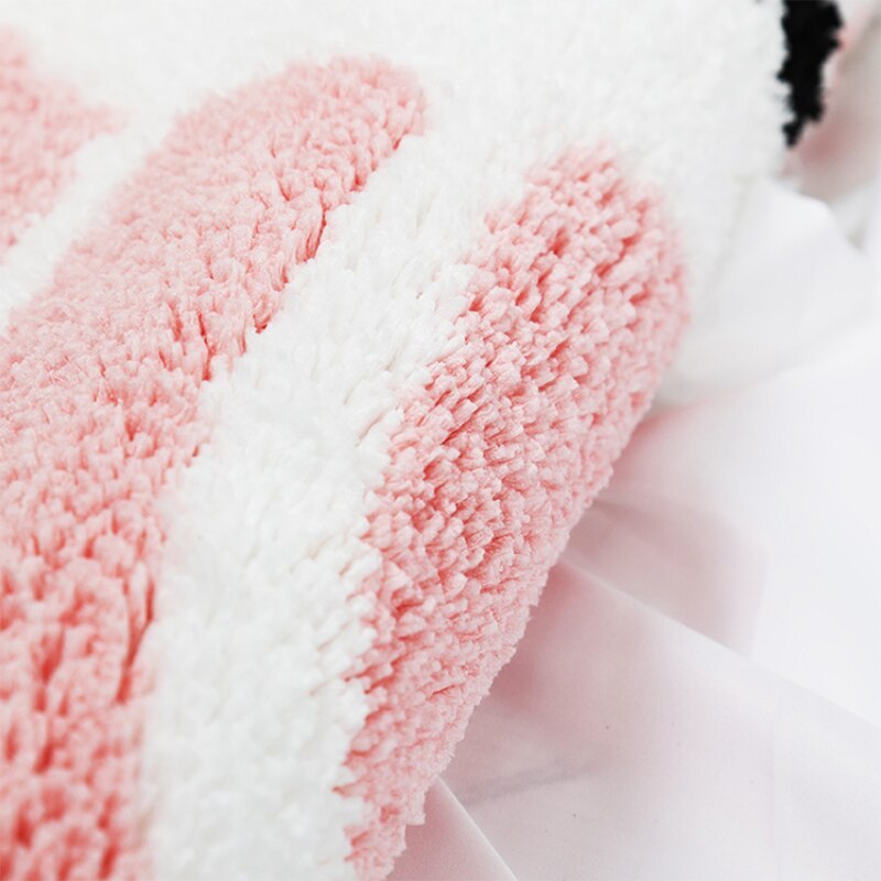 HKM-869267 Absorbent Polyester Fiber Non-Slip Bath Mat for Modern Home Decor - Lemon & Peach, 43x65cm