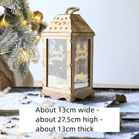 HKM-869331 Wooden Christmas Countdown Calendar in Red and Green - 37x32x6cm