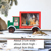 HKM-869331 Wooden Christmas Countdown Calendar in Red and Green - 37x32x6cm