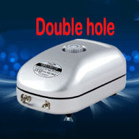 HKM-869395 Ultra-Quiet Double Head Oxygen Pump for Fish Tanks, Adjustable Air Flow, Low Noise Operation