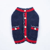 HKM-869459 Bejirog Classic Wool Cardigan for Pets in Blue and Pink - Sizes XS to 3XL