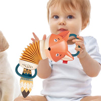 HKM-869459 Fox Shape Accordion Toy for Infants - Musical Instrument with Multiple Sound Effects and Educational Features