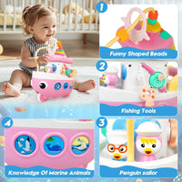 HKM-869523 9-in-1 Musical Baby Blocks Educational Toy for Early Learning and Development