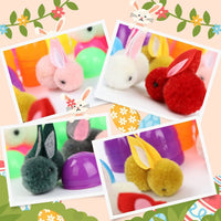 HKM-869715 Cute Soft Bunny Toy 24 Piece Set for Easter Decorations, Party Ornaments, and Surprise Eggs