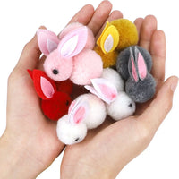 HKM-869715 Cute Soft Bunny Toy 24 Piece Set for Easter Decorations, Party Ornaments, and Surprise Eggs