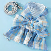 HKM-869715 Dual-Use Dog Skirt with Leash in Various Colors for Small and Medium Pets