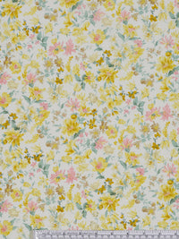 HKM-869715 Orchid Printed 60 Count Cotton Fabric - 100% Natural, Soft and Comfortable for DIY Projects