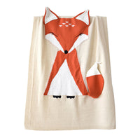 HKM-869715 Three-Dimensional Fox Shaped Baby Blanket - Soft Cotton and Polyester, 73x110cm