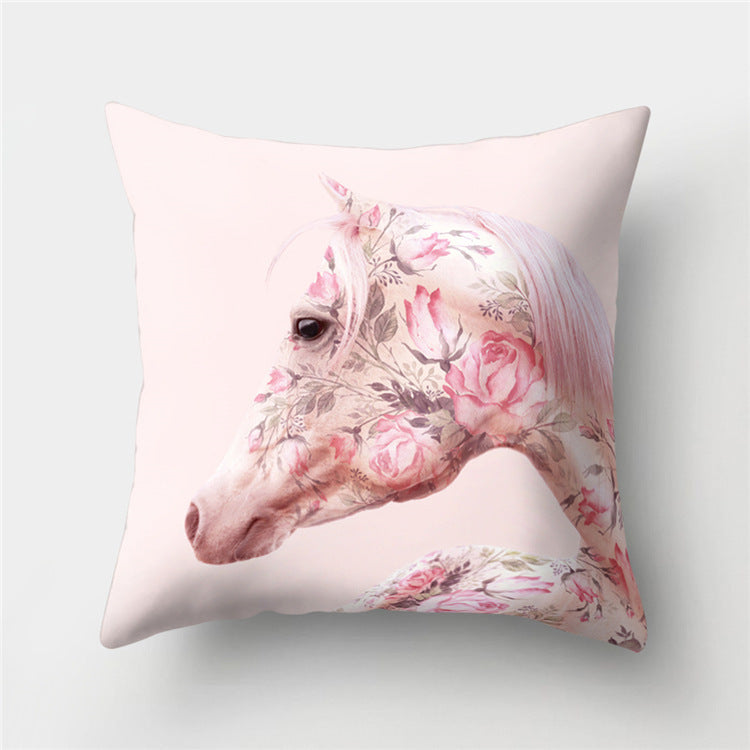 HKM-869779 Peach Velvet Cartoon High-Heeled Pineapple Pillowcase Cover