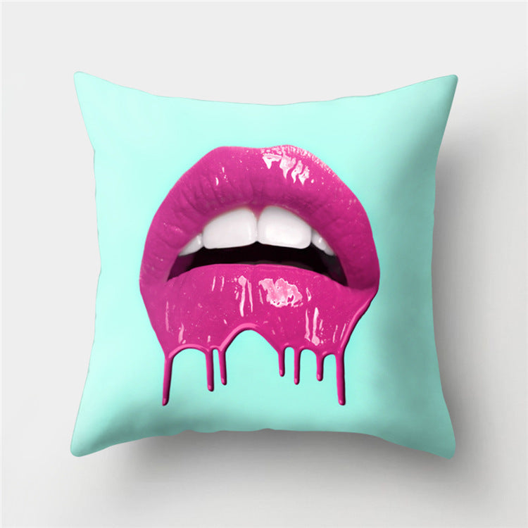 HKM-869779 Peach Velvet Cartoon High-Heeled Pineapple Pillowcase Cover