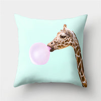 HKM-869779 Peach Velvet Cartoon High-Heeled Pineapple Pillowcase Cover