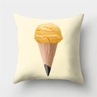 HKM-869779 Peach Velvet Cartoon High-Heeled Pineapple Pillowcase Cover