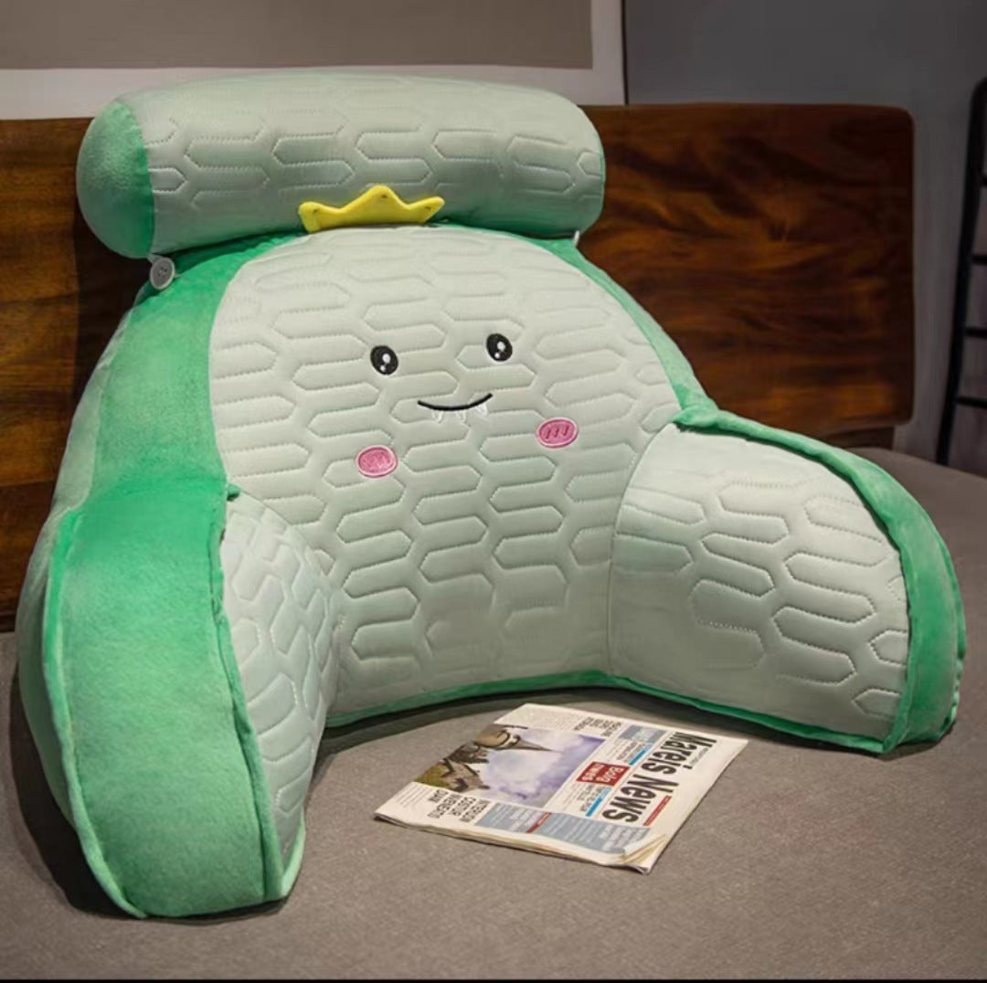 HKM-869843 Cute Animal Ice Silk Latex Lumbar Pillow - Removable Washable, Multiple Designs Available