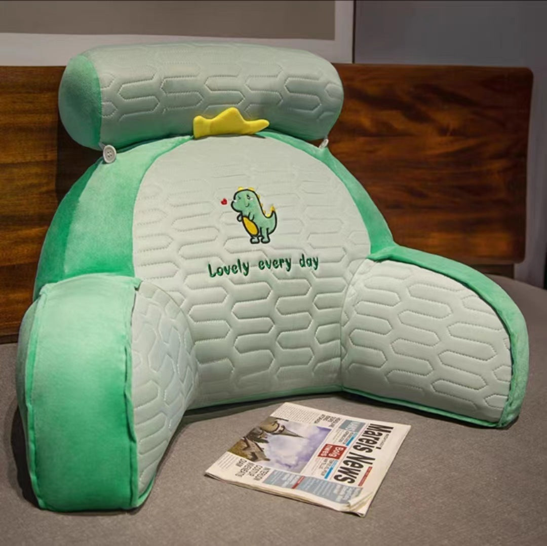 HKM-869843 Cute Animal Ice Silk Latex Lumbar Pillow - Removable Washable, Multiple Designs Available