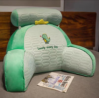 HKM-869843 Cute Animal Ice Silk Latex Lumbar Pillow - Removable Washable, Multiple Designs Available