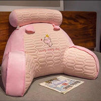 HKM-869843 Cute Animal Ice Silk Latex Lumbar Pillow - Removable Washable, Multiple Designs Available