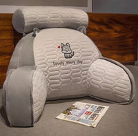 HKM-869843 Cute Animal Ice Silk Latex Lumbar Pillow - Removable Washable, Multiple Designs Available