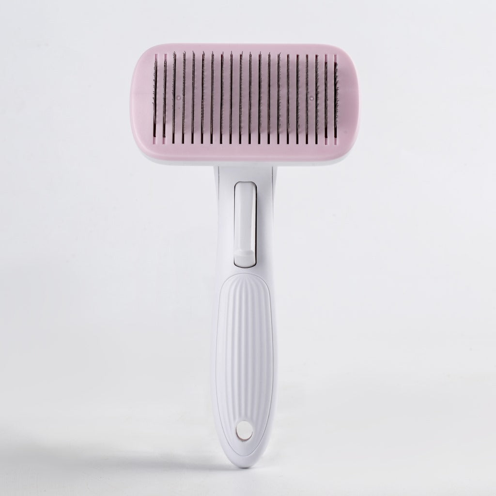 HKM-869971 Pet Hair Removal Comb with Ergonomic Handle and Retractable Design