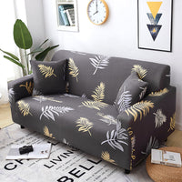 HKM-870099 Stretchy Cloth Sofa Cover with Pillowcase - Fits Single to Four-Seater Sizes