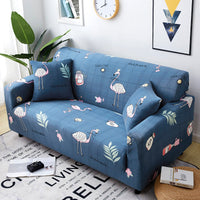 HKM-870099 Stretchy Cloth Sofa Cover with Pillowcase - Fits Single to Four-Seater Sizes