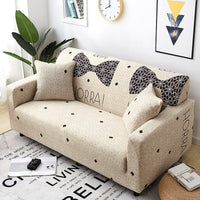 HKM-870099 Stretchy Cloth Sofa Cover with Pillowcase - Fits Single to Four-Seater Sizes