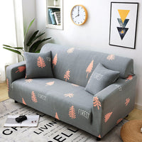 HKM-870099 Stretchy Cloth Sofa Cover with Pillowcase - Fits Single to Four-Seater Sizes