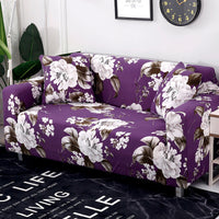 HKM-870099 Stretchy Cloth Sofa Cover with Pillowcase - Fits Single to Four-Seater Sizes