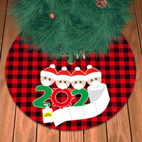 HKM-870163 Plaid Flannel Christmas Tree Skirt - Various Styles Available