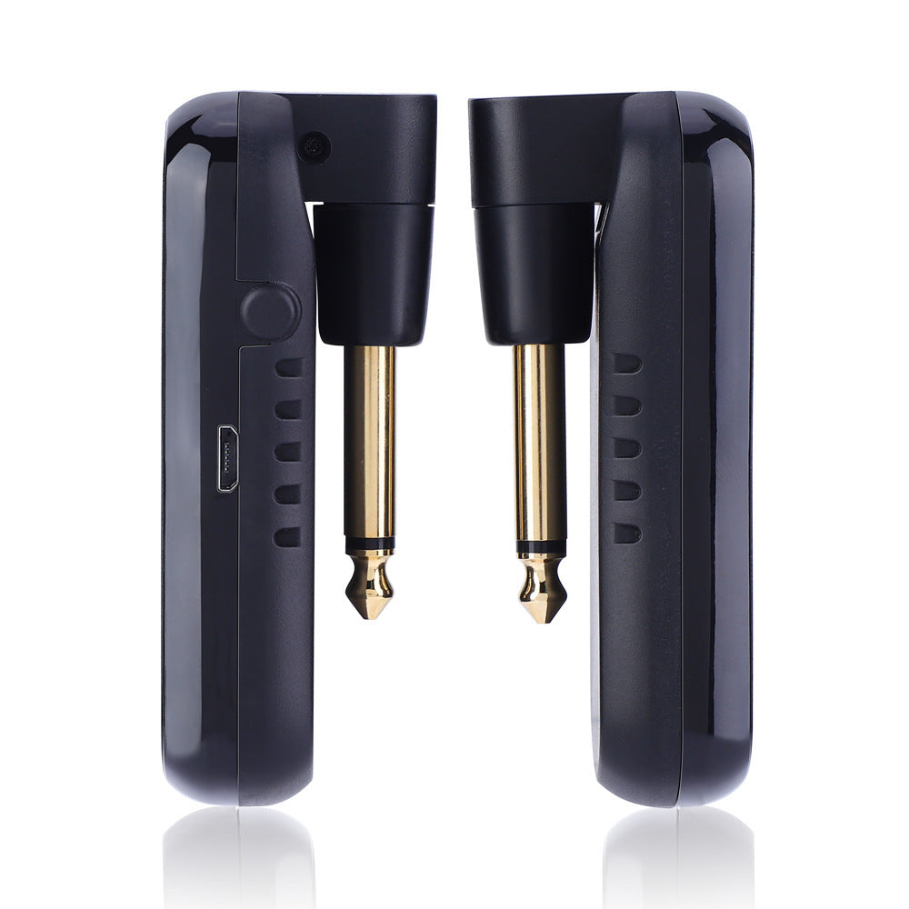 HKM-870227 Wireless Transmission System for Electric Guitar and Other Instruments - 30m Range, Rechargeable, 10 Frequency Bands, Low Delay