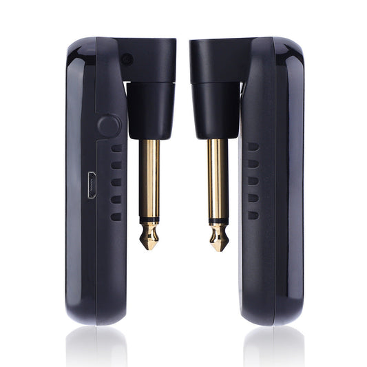 HKM-870227 Wireless Transmission System for Electric Guitar and Other Instruments - 30m Range, Rechargeable, 10 Frequency Bands, Low Delay
