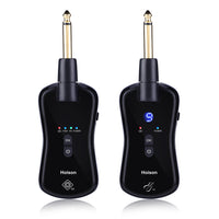 HKM-870227 Wireless Transmission System for Electric Guitar and Other Instruments - 30m Range, Rechargeable, 10 Frequency Bands, Low Delay