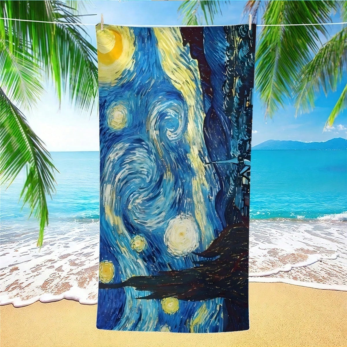 KTX-870291 Quick-Drying Microfiber Beach Towel for Comfort and Style