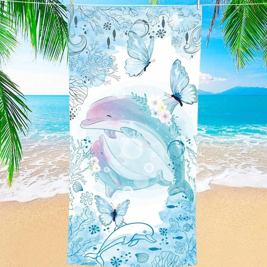 KTX-870291 Quick-Drying Microfiber Beach Towel for Comfort and Style