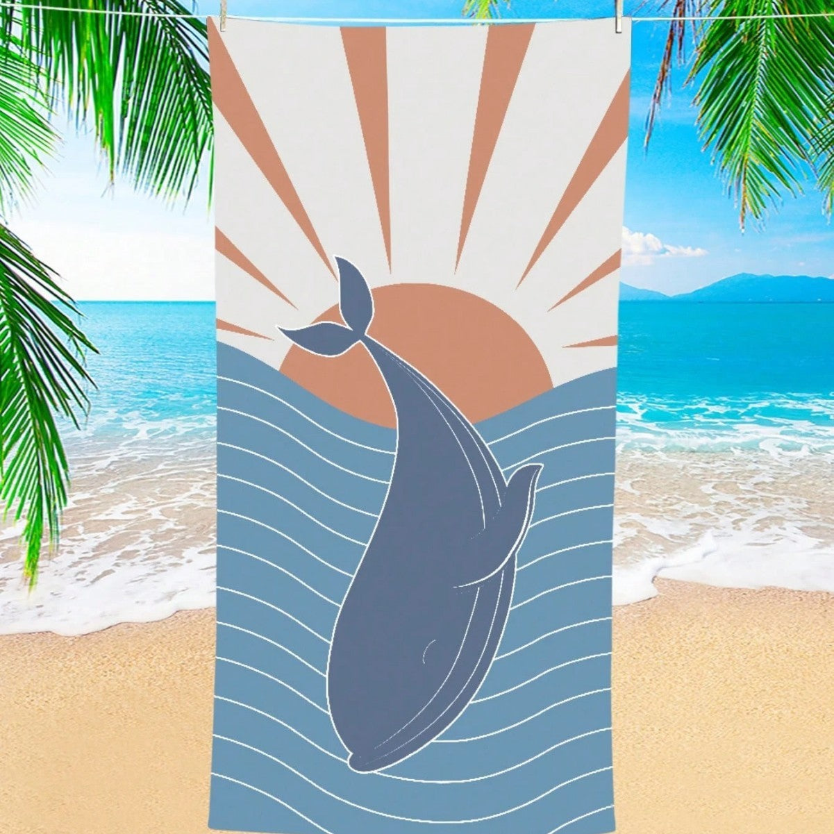 KTX-870291 Quick-Drying Microfiber Beach Towel for Comfort and Style