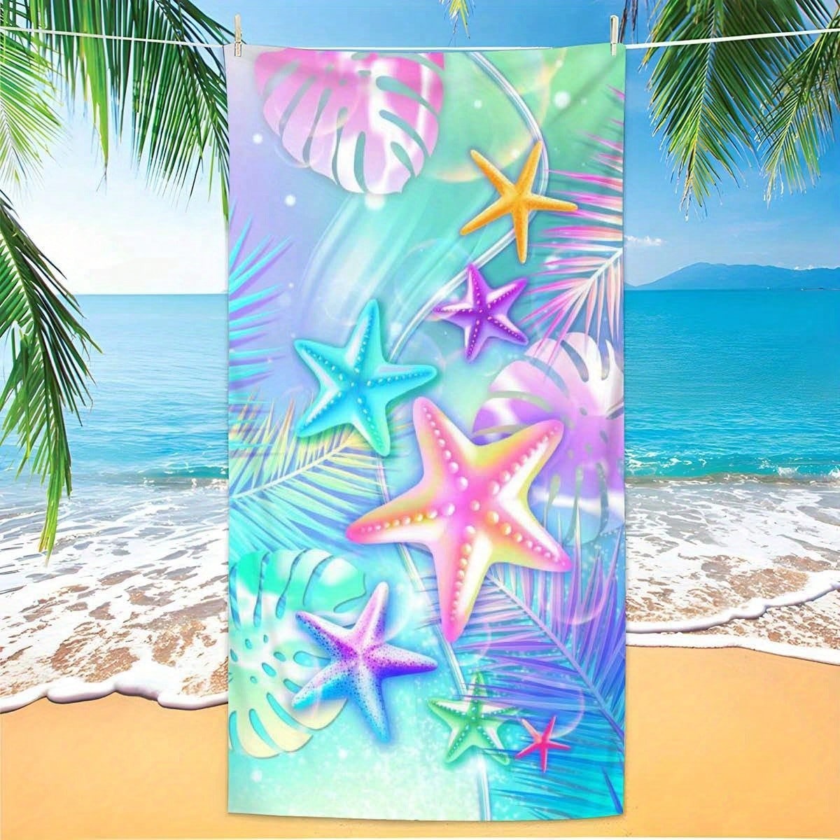 KTX-870291 Quick-Drying Microfiber Beach Towel for Comfort and Style