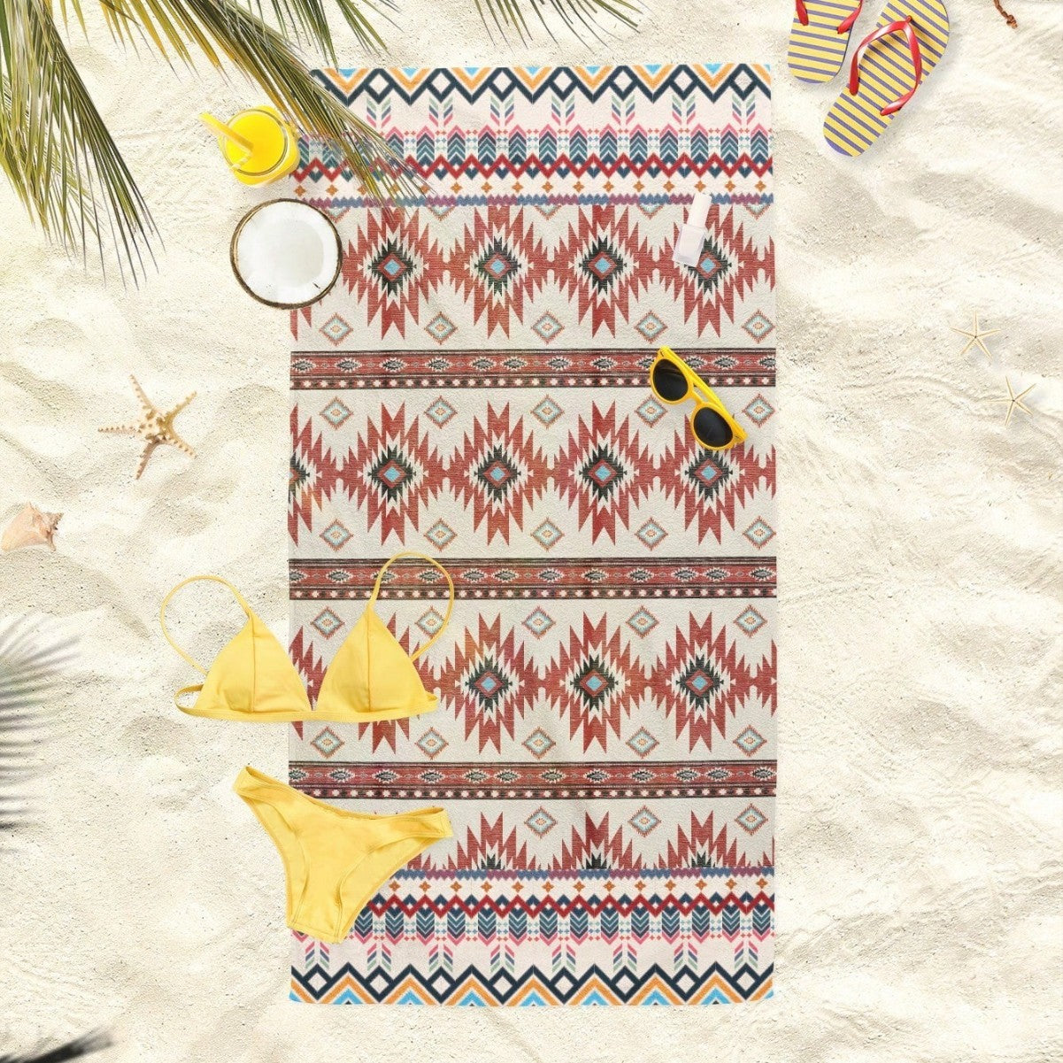 KTX-870291 Quick-Drying Microfiber Beach Towel for Comfort and Style